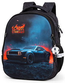 Ортопедичний шкільний рюкзак 6 в 1 для хлопчика School Standard 38х30х18 см з Машиною для першокласника (SET 170-72)